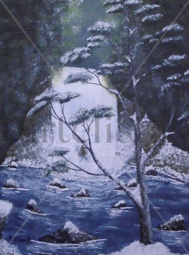 Cascada nevada