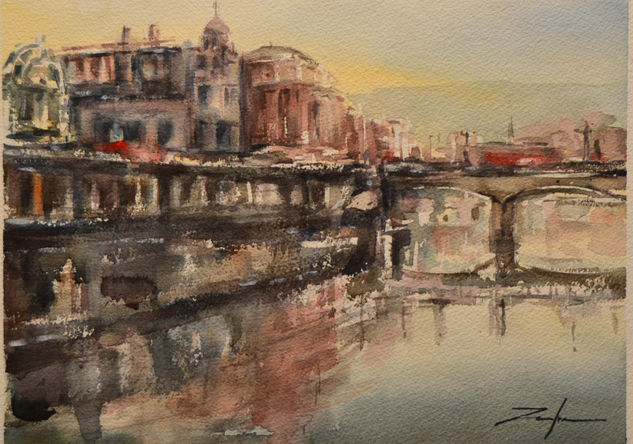 PUENTE DEL ARENALY ESTACION Watercolour Paper Landscaping