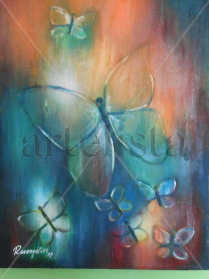 Mariposas en libertad( free butterflies) Oil Canvas Animals