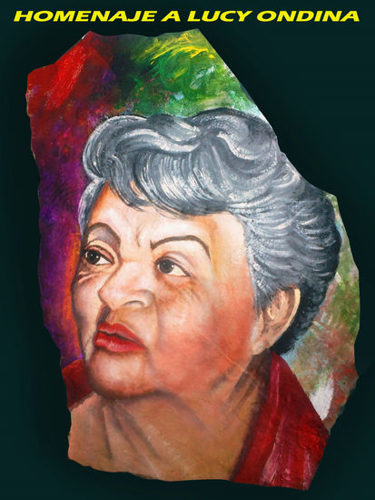 LUCY ONDINA, HONDURAS, PEDRADA ARTISTICA. johnny mcdonald pintor hondureño contemporaneo Acrílico Otros Retrato