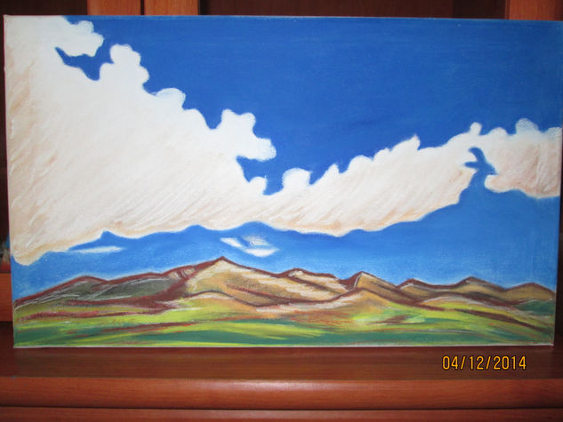 PAISAJE  A PASTEL SOBRE LIENZO Otros