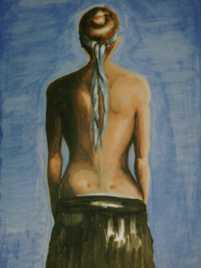 DAMA EN LA PLAYA Oil Card Nude Paintings