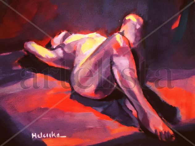 Resting woman