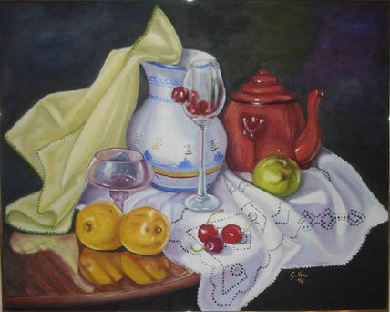 Bodegon con paños