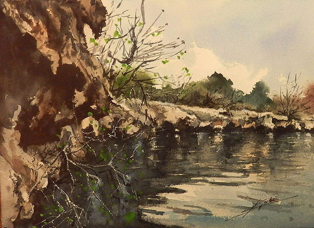 La roca Watercolour Paper Landscaping