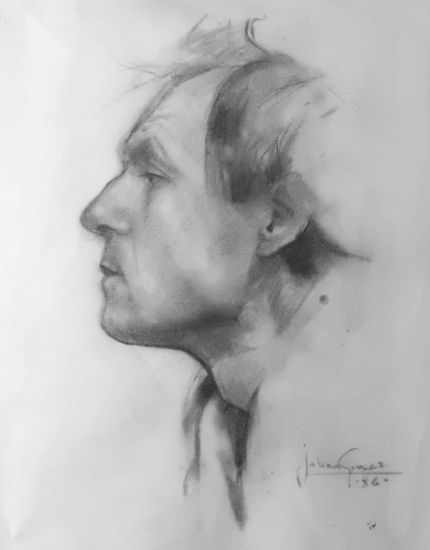 Antonio Lopez,retrato Carboncillo