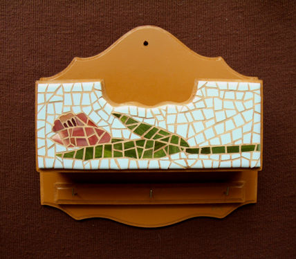 Porta cartas y llavero