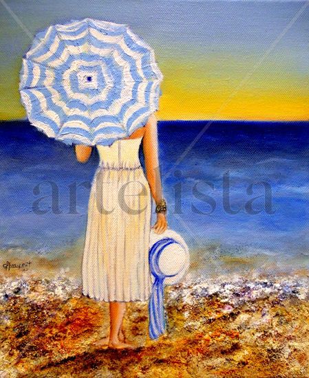 MI AMIGO EL MAR-2 Acrylic Canvas Marine Painting