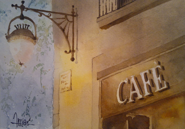 Café Pub Watercolour Paper Others