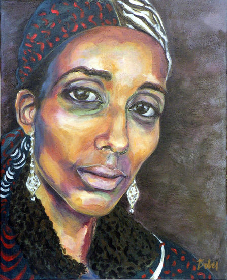 Aïssatou Acrylic Canvas Portrait