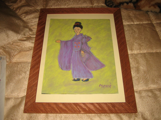 japon Pastel Card Portrait