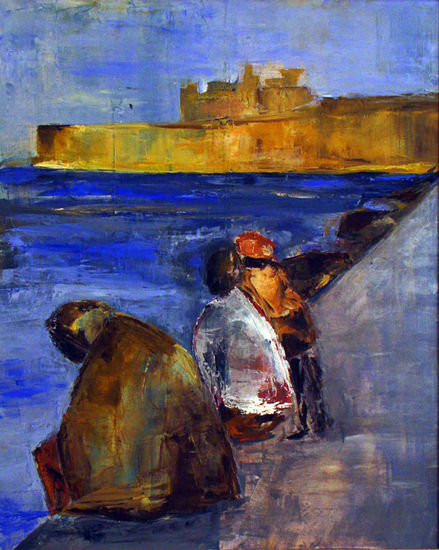 El malecón Oil Canvas Others