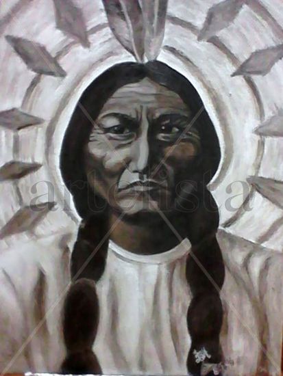 Indio Oil Canvas Figure Painting