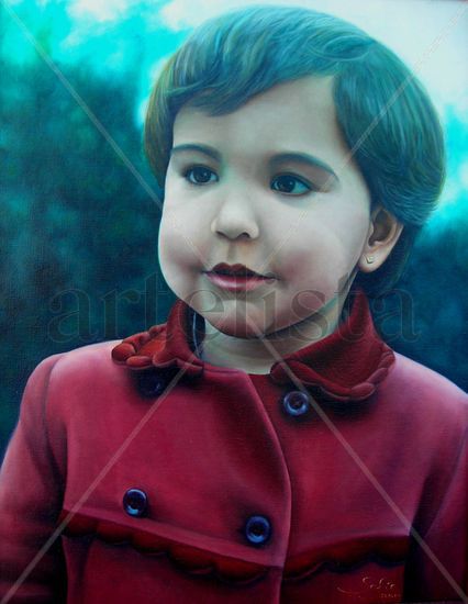 Retratos infantiles Oil Canvas Portrait