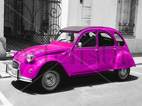 Pink car