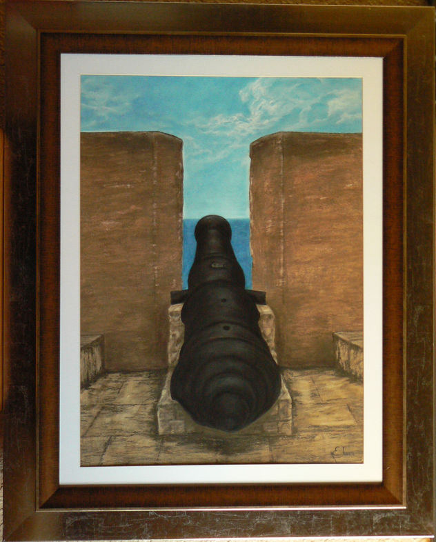 Cañón en el Castillo Santa Bárbara (Canyon in the Santa Barbara Castle)