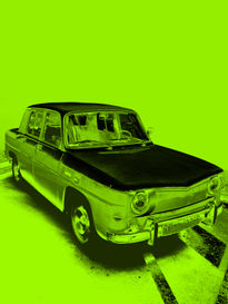 Green car