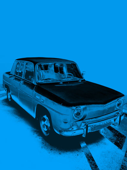 Cyan car