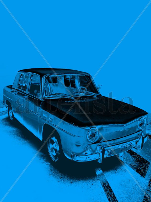 Cyan car