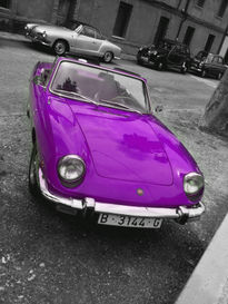 Violet sportscar