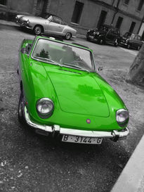 Green sportscar