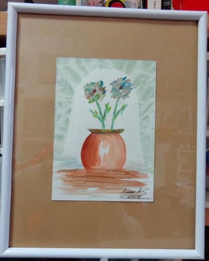 Jarrón con flores