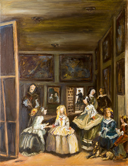 LAS MENINAS Óleo Lienzo Figura