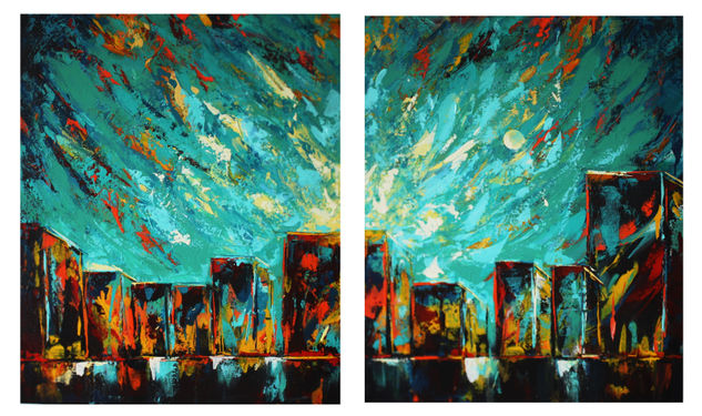 CIUDAD DE DIOS Acrylic Canvas Landscaping