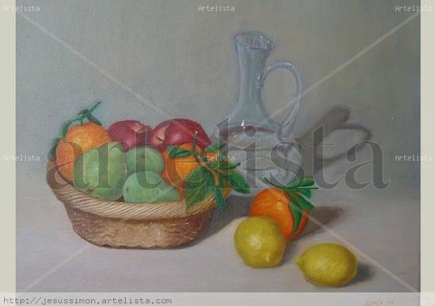 Bodegón  con peras Oil Canvas Still Life Paintings