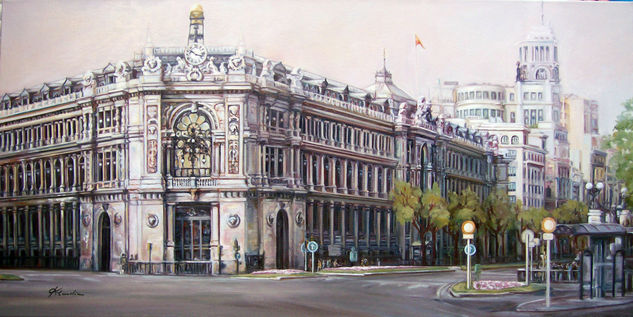 BANCO DE ESPAÑA Oil Canvas Landscaping