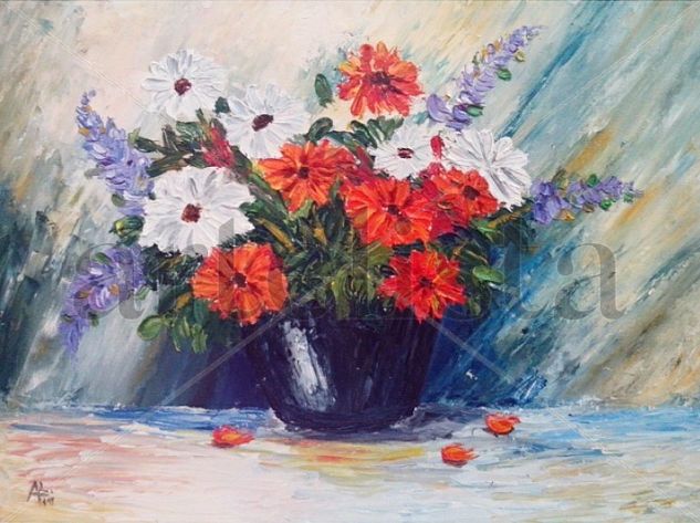 Bodegón a espátula. Oil Canvas Still Life Paintings