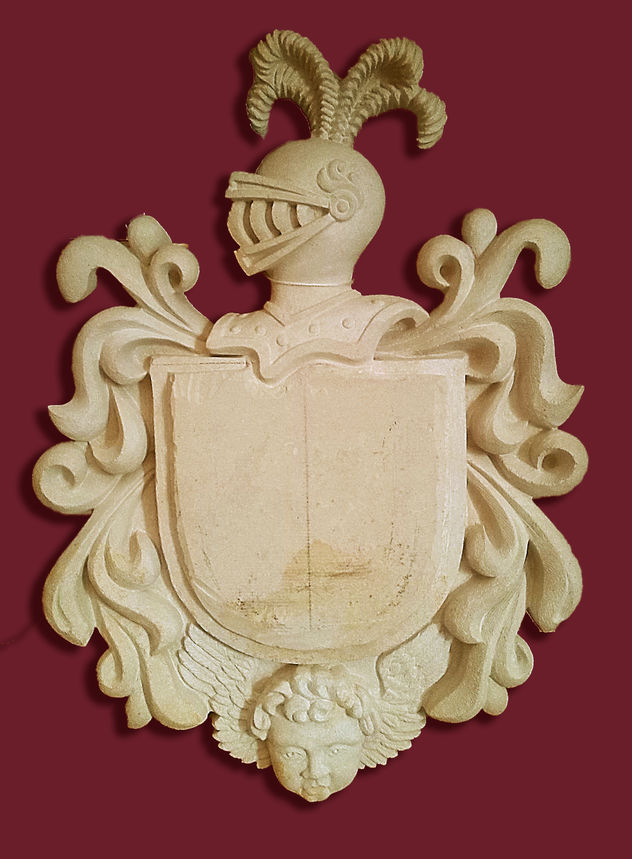 Escudo heráldico en piedra natural
