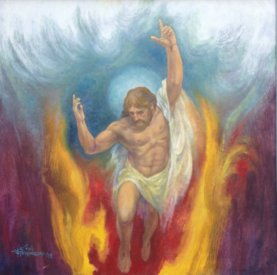 ASCENSION Óleo Lienzo Figura