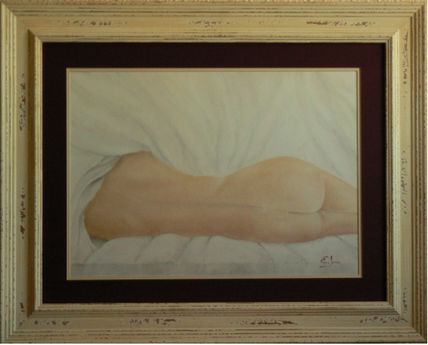 Desnudo mujer de...
