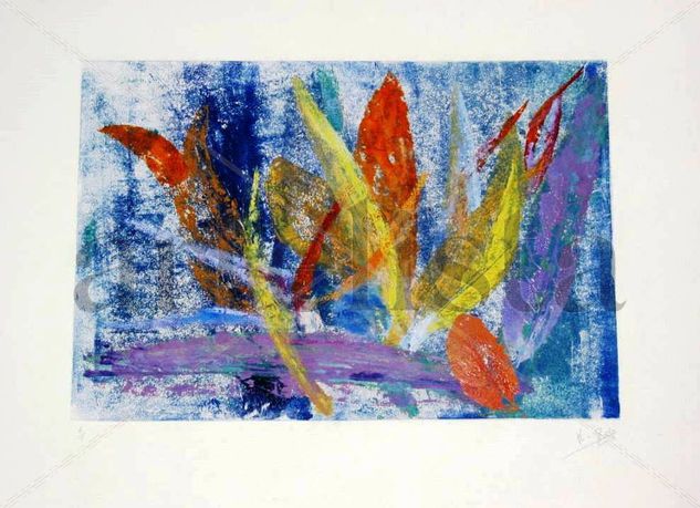 Strelitzia Monoprint