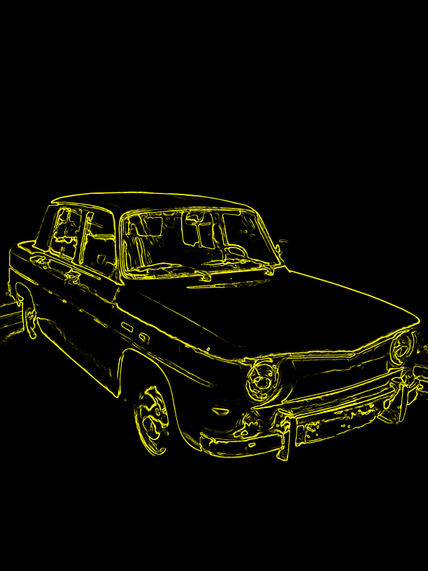 Yellow car