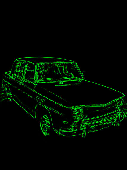 Green car