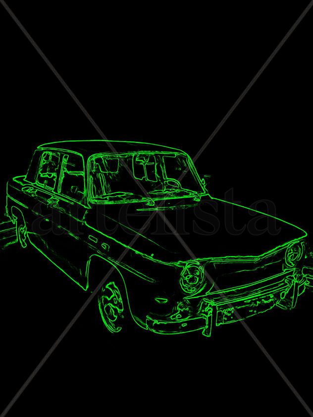 Green car