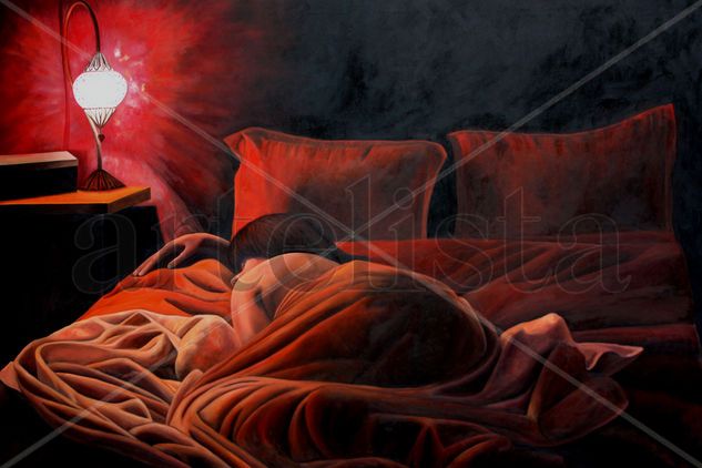Durmiendo Oil Canvas Figure Painting