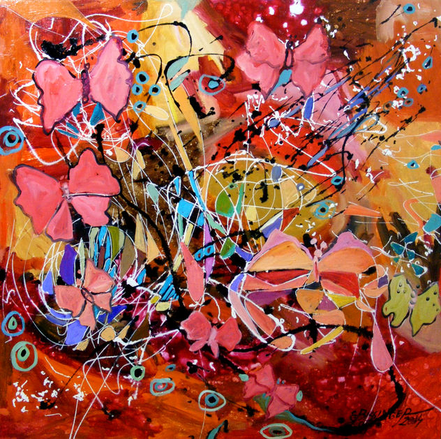 Fluturi in amurg ABSTRACT , by E.Bissinger