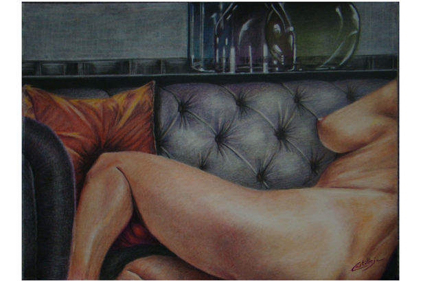 DESNUDO SOBRE SOFA