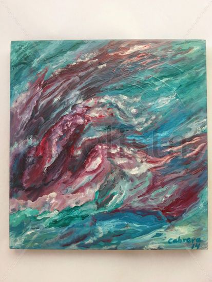 the wave Acrylic Others Marine Painting