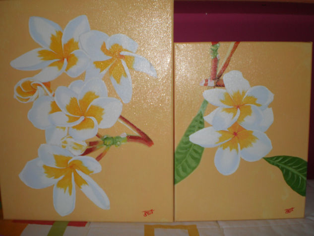 Flor de Nicaragua Oil Canvas Floral Painting