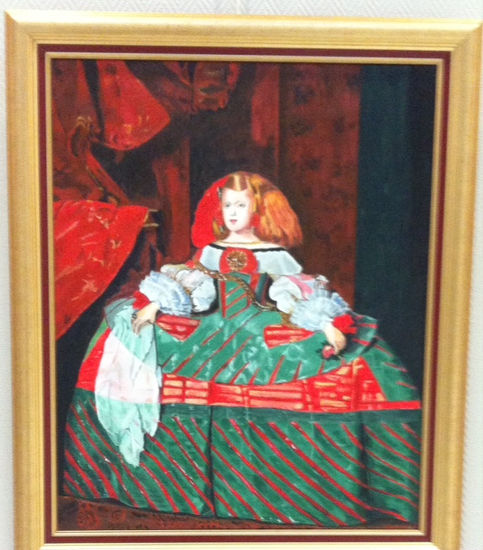 Edades Infanta Margarita adolescente Acrylic Canvas Portrait