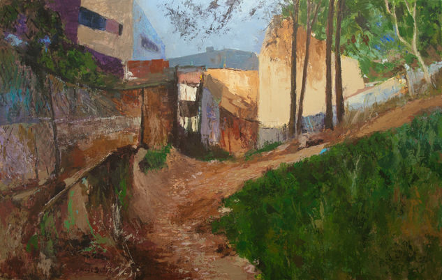 Camino rural_Barcelona_Catalunya_ 116X73 cm. Acrylic Canvas Landscaping