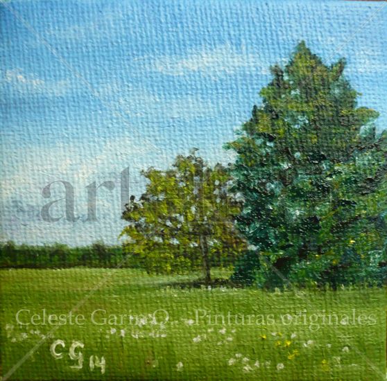 Campo Inglés Oil Canvas Landscaping