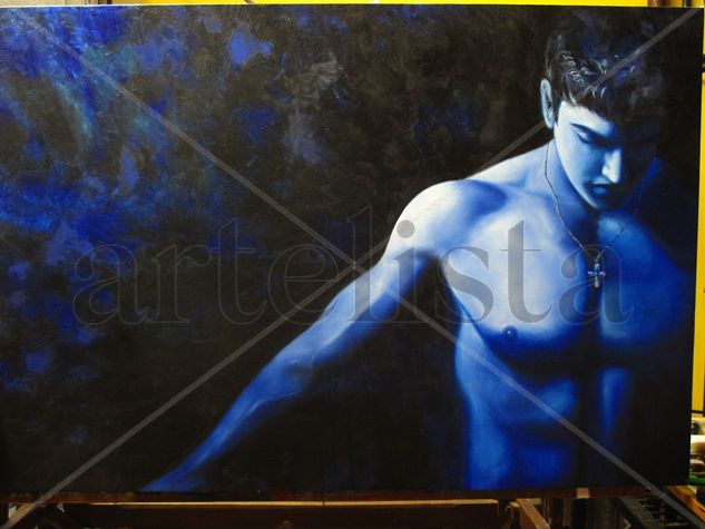 HOMBRE DE AGUA Oil Canvas Nude Paintings