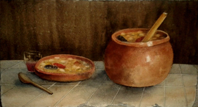 Olla Aranesa Watercolour Paper Still Life Paintings