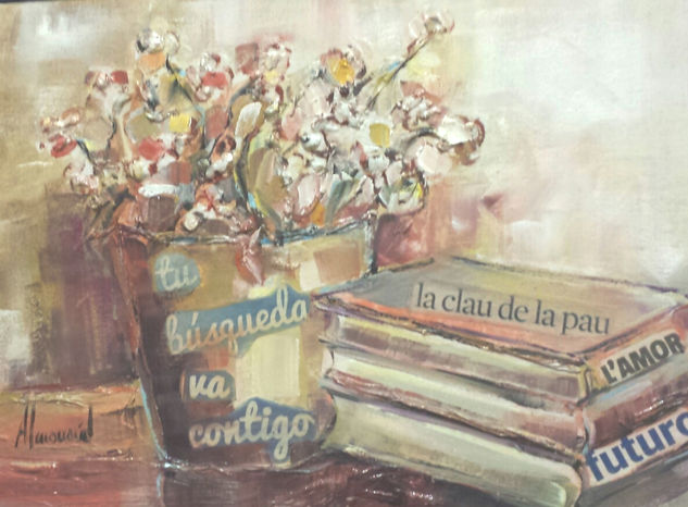 Lectura Mixed media Panel Still Life Paintings