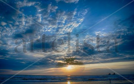 Atardecer en la playa